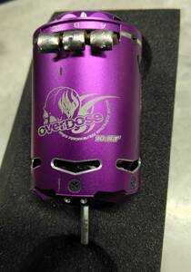 OVERDOSE OD Factory Tuned Spec. Brushless Motor Ver.2 10.5T brushless motor operation verification ending purple 