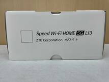 #2611 未使用 Speed Wi-Fi HOME 5G L13 ZTE Corporation ホワイト ホームルーター_画像4