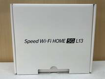 #2640 未使用 Speed Wi-Fi HOME 5G L13 ZTE Corporation ホワイト ホームルーター_画像1