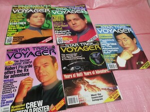 洋書雑誌　Star Trek Voyager 　スタートレックヴォイジャー 5冊 