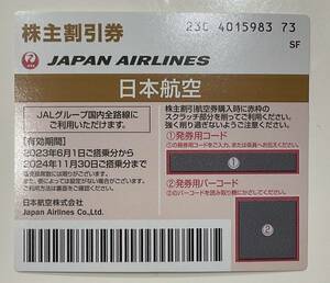 ◆JAL株主優待券◆1枚◆2024年11月30日まで