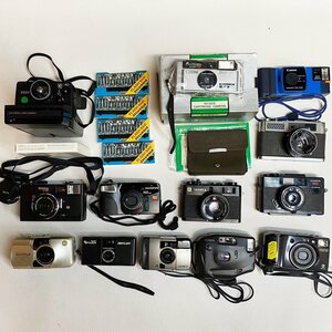 まとめ売り Canon YASHICA Olympus Konica Minolta FUJICA POLAROID コンパクト フィルム カメラ 等 ジャンク品 動作未確認/A4700