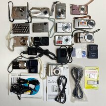 まとめ売り Canon CASIO Olympus Fujifilm Panasonic Sony KYOCERA など コンパクト デジカメ 等 ジャンク 動作未確認/A4745_画像1