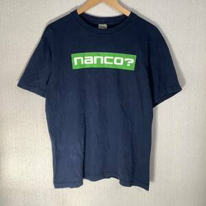 当時もの 1990s BANDAI namco パロディ nanco? Anvil製 サイズL 80s 90s ヴィンテージ Tシャツ ゲーム アニメ 