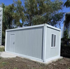  container type prefab super house / store / office work place / garage / warehouse / free construction type 2.55m×4.44m×2.8m window 2 point, door 1 point heat insulating material lock wool board 