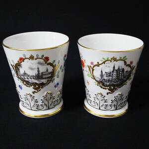 マイセン エディション 1998/1999 1999/2000 カップ 計2点 Meissen 茶器 洋食器 金彩 60サイズ発送 KK-2674679-172-mrrz