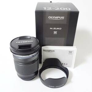 オリンパス M.ZUIKO DIGITAL 12-200mm 1:3.5-6.3 カメラレンズ 箱付 OLYMPUS 動作未確認 ジャンク品 60サイズ発送 KK-2674860-104-mrrz