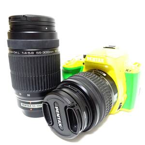 ペンタックス K-r デジタル一眼カメラ 18-55mm 55-300mm レンズ PENTAX 動作未確認 ジャンク品 60サイズ発送 KK-2648313-181-mrrz