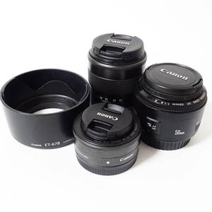 キヤノン 18-55mm STM/50mm/22mm STM カメラレンズ Canon 動作未確認 ジャンク品 60サイズ発送 KK-2731374-294-mrrz