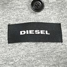 美品 希少品 DIESEL ディーゼル スーツ セットアップ スウェット 伸縮性 ストレッチ シングル 背抜き グレー 青 50 32 L 大きいサイズ_画像9