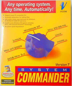 新古品 System Commander Version 7 DOS Windows 95/98/Me/2000/XP and Linux