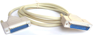 25pin male - 25pin male cable 6 feet approximately 182cm