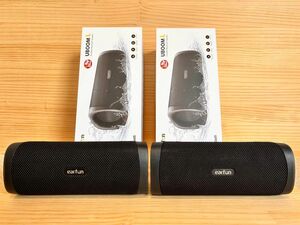 【美品　２個セット】EarFun UBOOM L ワイヤレススピーカー 28W Bluetooth 5.0 重低音16時間連続再生