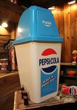 1円 新品 PEPSI COLA 20L ダストボックス ペプシ コーラ ごみ箱 アメリカンインテリア アメリカン雑貨 ガレージ_画像2