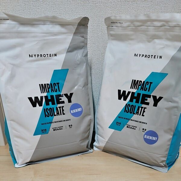 マイプロテイン アイソレート IMPACT WHEY 2.5kgx2 計5kg ブルーベリー　 (WPI)