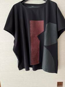 センソユニコ　　MOYURU 広幅Tシャツ　黒