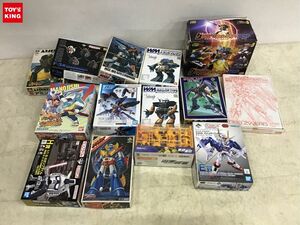 1円〜 同梱不可 ジャンク 1/100等 戦闘メカ ザブングル ギャロップタイプ、SDガンダム ダブルオーガンダム ソリッドクリア 他