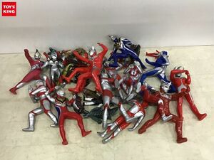 1円〜 同梱不可 ジャンク ウルトラマンタロウ、ティガ、エース 他 ソフビ等