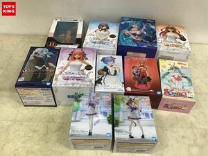 1円〜 同梱不可 ジャンク 初音ミク Princess AMP マーメイドver、ウマ娘プリティダービー メジロマックイーン フィギュア他