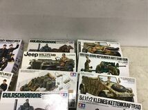 1円〜 同梱不可 ジャンク タミヤ 1/35 ドイツ 4輪装甲偵察車 Sd.Kfz.222、ドイツ 野戦炊事セット、イギリス S.A.S ジープ他_画像3