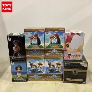 1円〜 未開封含 ONE PIECE ワールドコレクタブルフィギュア ログストリーリーズ 等 ルフィ&シャンクス ルフィ&近海の主 他の画像1