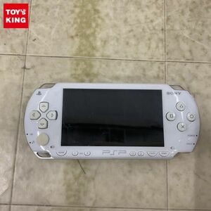 1円〜 動作確認/初期化済 箱無 PSP PSP-1000 本体 セラミック・ホワイト