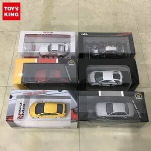 1円〜 ホビージャパン 他 1/64 ホンダ シビック TYPE R FD2 2007 サンライトイエロー Customized Color Ver. 等