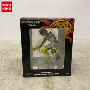 1円〜 ミニチャンプス バレンティーノ・ロッシ コレクション 1/12 バレンティーノ・ロッシ フィギュア MotoGP バレンシア・2003の画像1