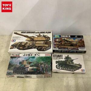 1円〜 タミヤ等 1/35 アメリカ軽戦車 M3スチュアート M1A1 マインプラウ 他