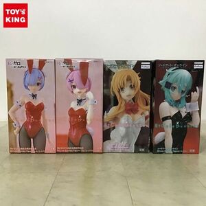 1円〜 未開封 フリュー BiCute Bunnies Figure Re:ゼロから始める異世界生活 他 レム・レッドカラーver.、シノン 等