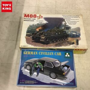 1円〜 AFVクラブ 1/35 M88 NAM 戦車回収車、TAKOM 1/35 GERMAN CIBILIAN CAR