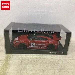 1円〜 破損 イグニッションモデル 1/18 LB-Silhouette WORKS GT Nissan 35GT-RR Red