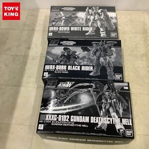 1円〜 HG 1/144 ガンダムデスサイズヘル、ブラックライダー、ホワイトライダー