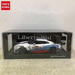 1円〜 イグニッションモデル 1/18 LB-WORKS ニッサンGT-R R35 type2 ホワイト/ブルー/レッド