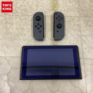 1円〜 動作確認/初期化済 箱無 Nintendo Switch HAC-001 本体 Joy-Con グレー