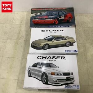 1円〜 ハセガワ 1/24 アドバン カローラ レビン AE92 1989 インターTEC、アオシマ 1/24 トヨタJZX100 チェイサーツアラーV ’98他