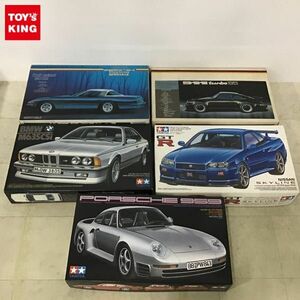 1円〜 タミヤ等 1/24 ニッサン スカイライン GT-R Vスペック R34 ポルシェ 911 ターボ ’85 他