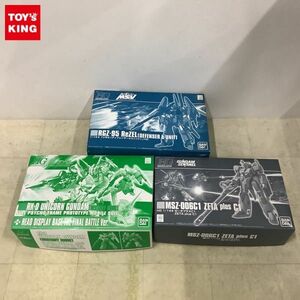 1円〜 HGUC 1/144 ゼータプラスC1、ユニコーンガンダム デストロイモード＋ヘッドディスプレイベース 最終決戦Ver. 他