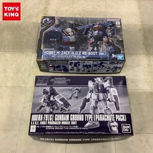 1円〜 HGUC 1/144 ホビー・ハイザック A.O.Z RE-BOOT版、陸戦型ガンダム パラシュート・パック仕様