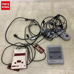 1円〜 箱無 ニンテンドークラシックミニ ファミリーコンピュータ 本体 CLV-101、スーパーファミコン 本体 CLV-301、HDMIケーブル他