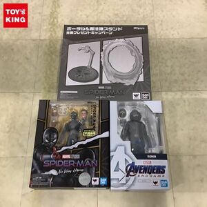 1円〜 未開封含 S.H.Figuarts スパイダーマン ブラック＆ゴールドスーツ（ノー・ウェイ・ホーム） 素顔パーツ付属、ローニン 等