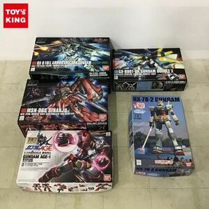 1円〜 HGUC 等 1/144 フルアーマー・ユニコーンガンダム デストロイモード ガンダムAGE-1 タイタス 他