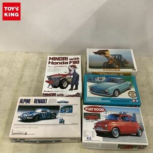 1円〜 タミヤ 1/24 フォルクスワーゲン カルマン・ギア クーぺ 1966年型、Max Factory PLAMAX 1/20 みのり with ホンダ耕耘機F90他