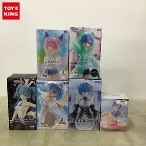 1円〜 未開封含 Re:ゼロから始める異世界生活 SPM レム あめの日ver.、初音ミク BiCute Bunnies Figure ストリート Another ver. 等