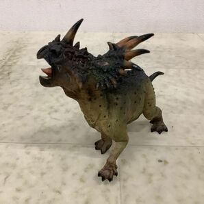 1円〜 Toyscity 古生物学シリーズ スティラコサウルス スタチューAの画像3