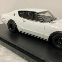 1円〜 MARK43 1/43 ニッサン スカイラインGT-R KPGC110 スポーツホイール ホワイト_画像5