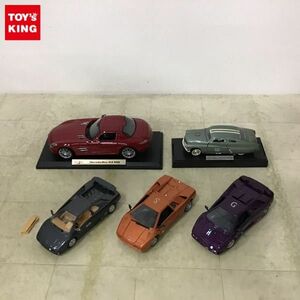 1円〜 訳あり ジャンク ブラーゴ他 1/24等 ランボルギーニ ディアブロ 1990、メルセデスベンツ SLS AMG 他