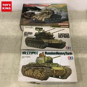 1円〜 タミヤ 他 1/35 ソビエト・KV-I戦車 C型、ゲバルト・西ドイツ対空戦車 等