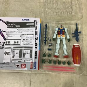 1円〜 ROBOT魂 ユニコーンガンダムサイコフレーム発光仕様GLOWING STAGEセット RX-78-2ガンダムver.A.N.I.M.E.ファーストタッチ2500の画像2