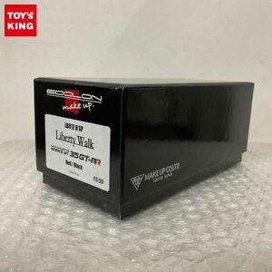 1円〜 メイクアップ アイドロン 1/43 Liberty Walk LBシルエット ワークス GT 35GT-RR レッド/ブラック